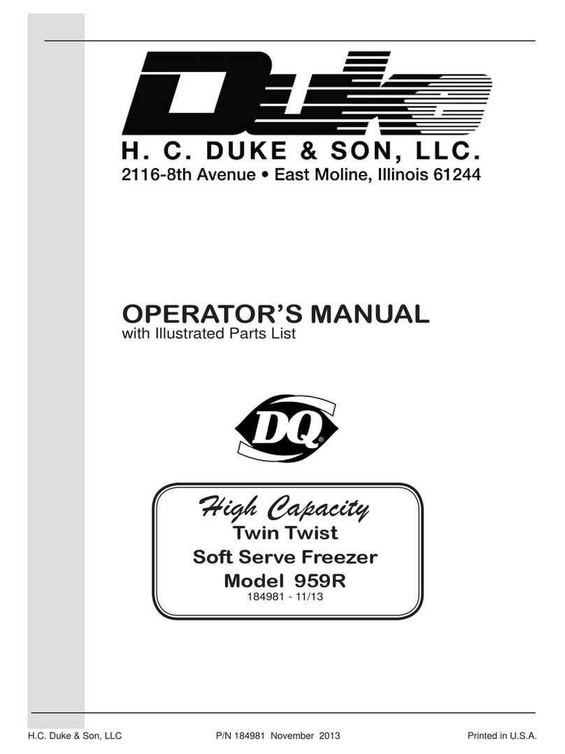 Duke 959R Operator's manual