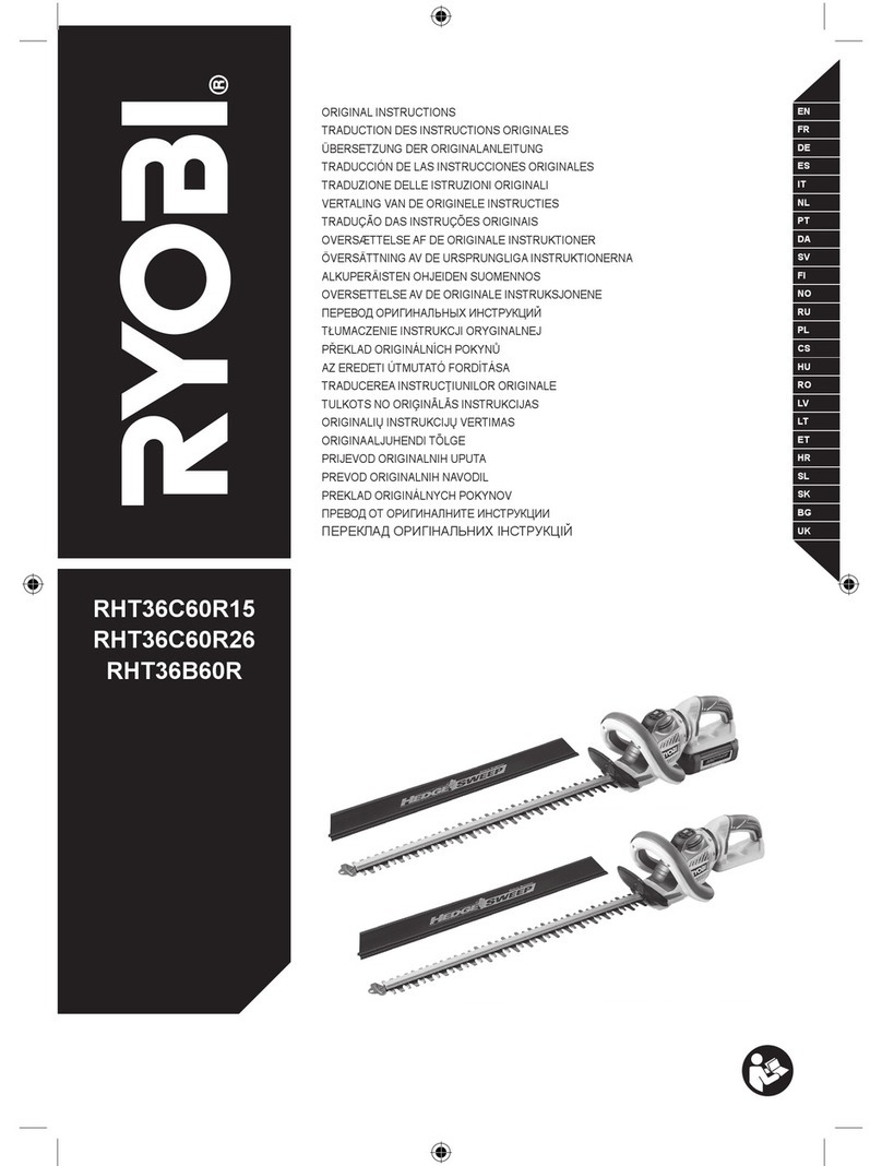 Ryobi RHT36C60R15 Original instructions