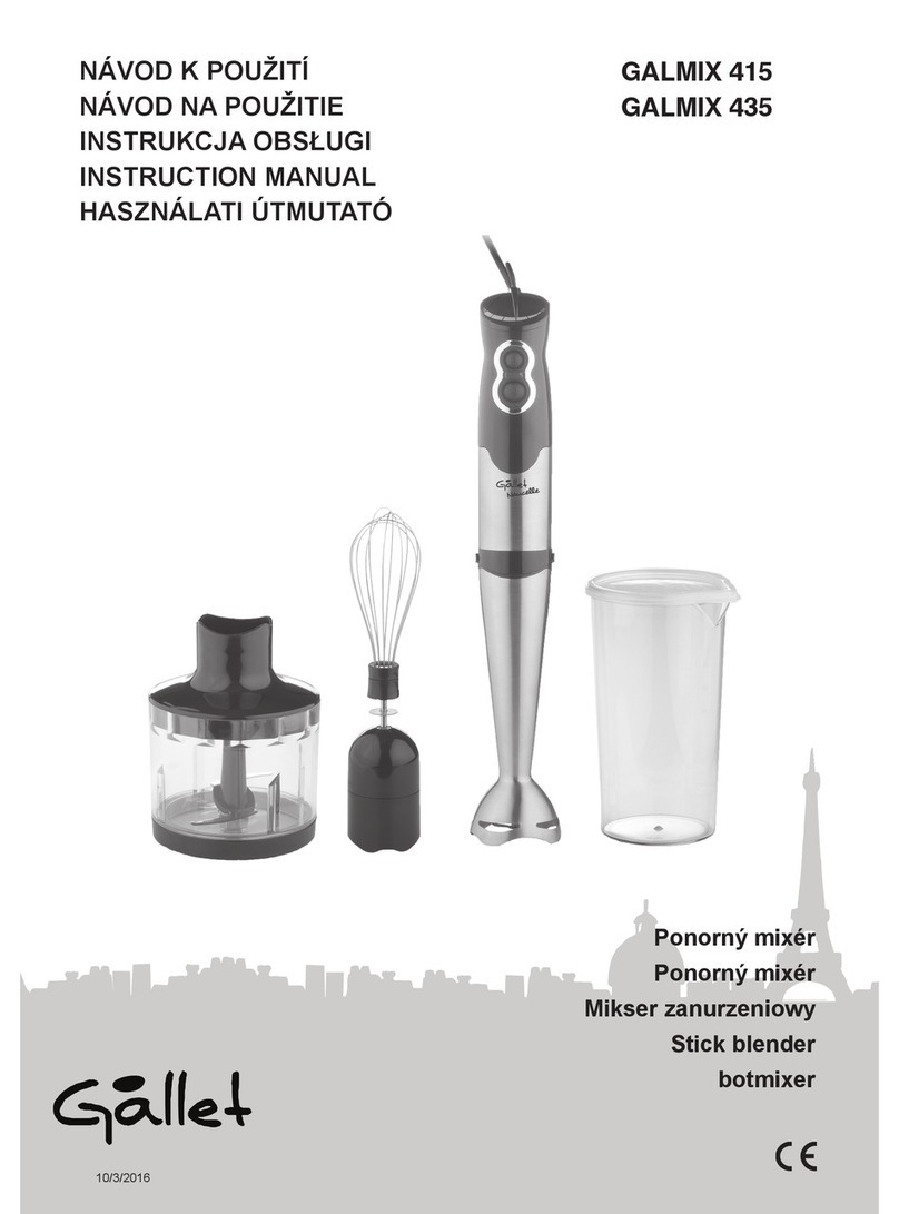Gallet GALMIX 415 User manual