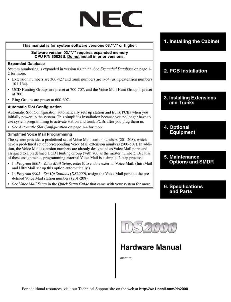 NEC DS2000 IntraMail User manual NEC DS2000 IntraMail User manual