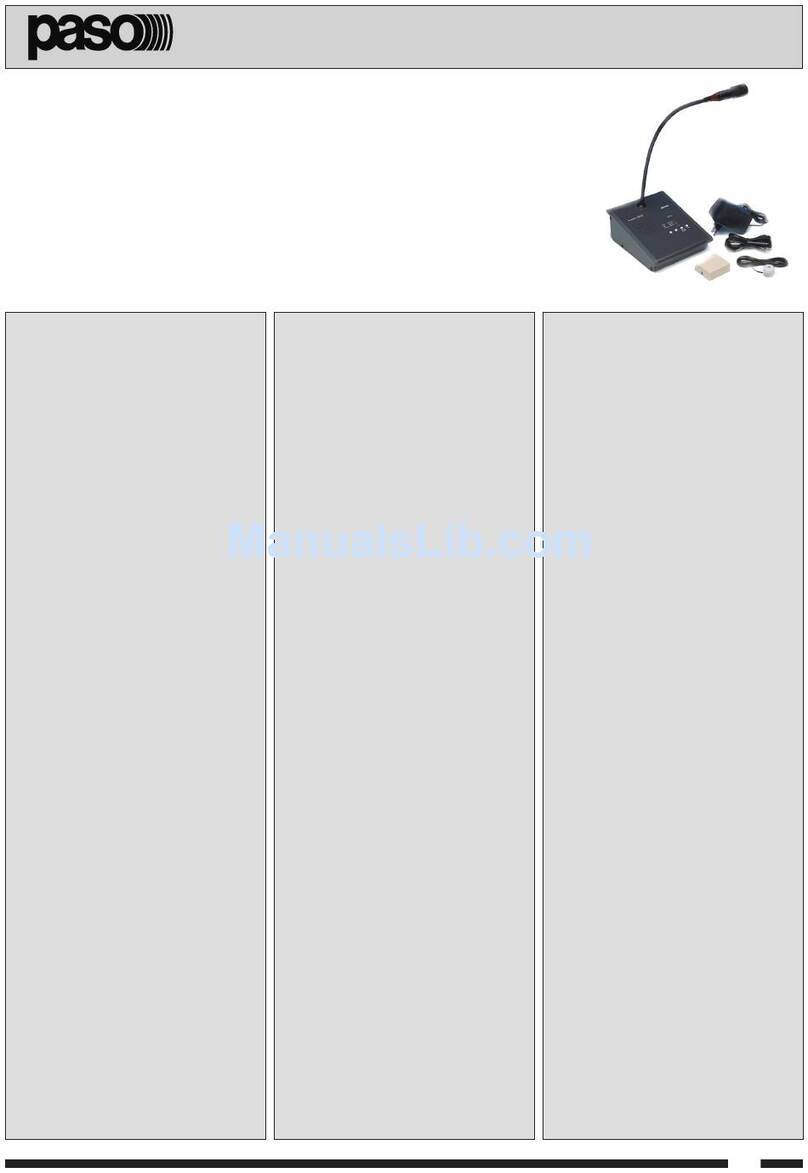 Paso Sound Products ITC2000-C Instructions for use
