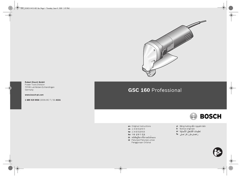 Bosch GSC 160 Professional Original instructions