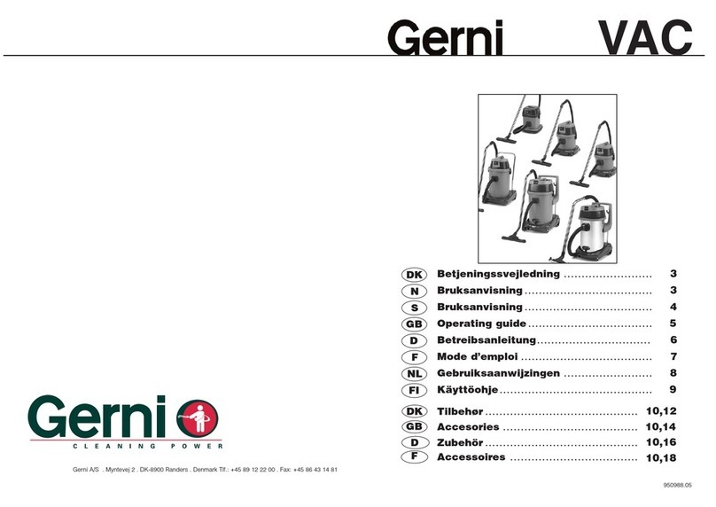 Gerni 05 User manual