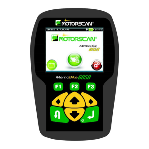 MOTORSCAN MEMOBIKE 6050 operating instructions