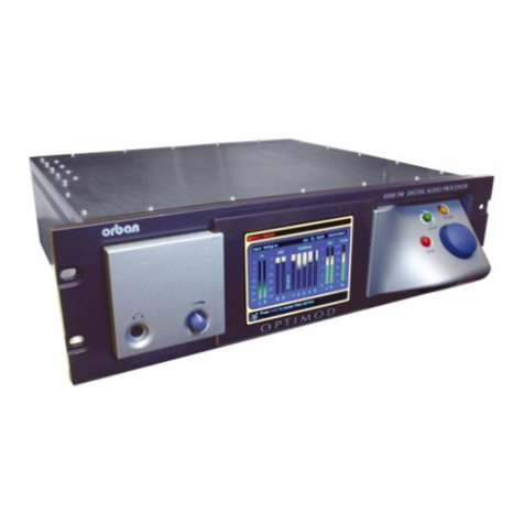Orban OPTIMOD-FM 8500S operating manual