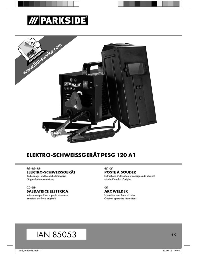 Parkside PESG 120 A1 Operation and safety notes