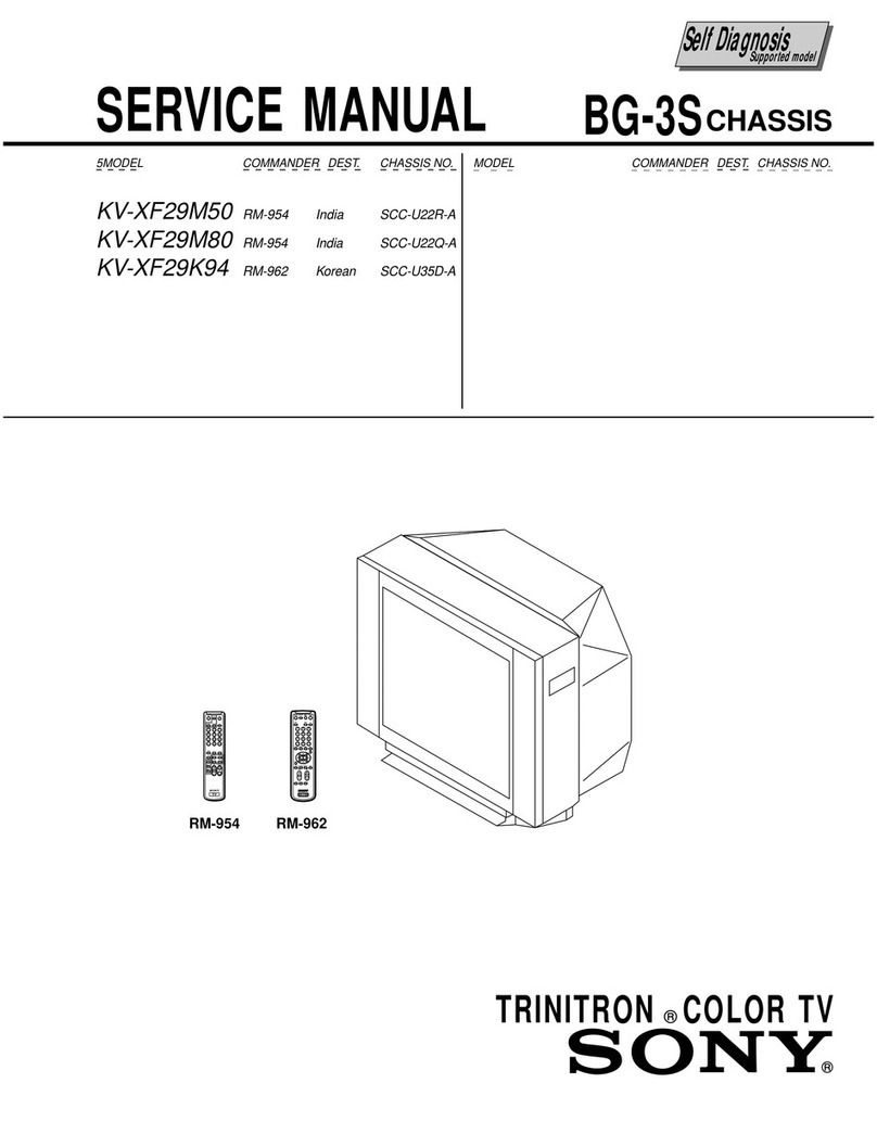 Sony KV-XF29K94 Service manual