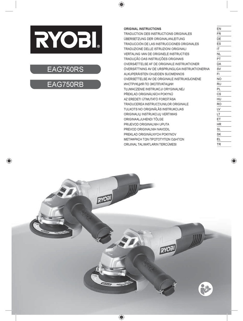 Ryobi EAG750RS User manual Ryobi EAG750RS User manual