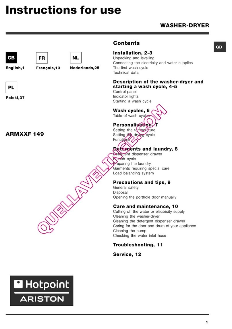 Hotpoint Ariston ARMXXF 149 User manual