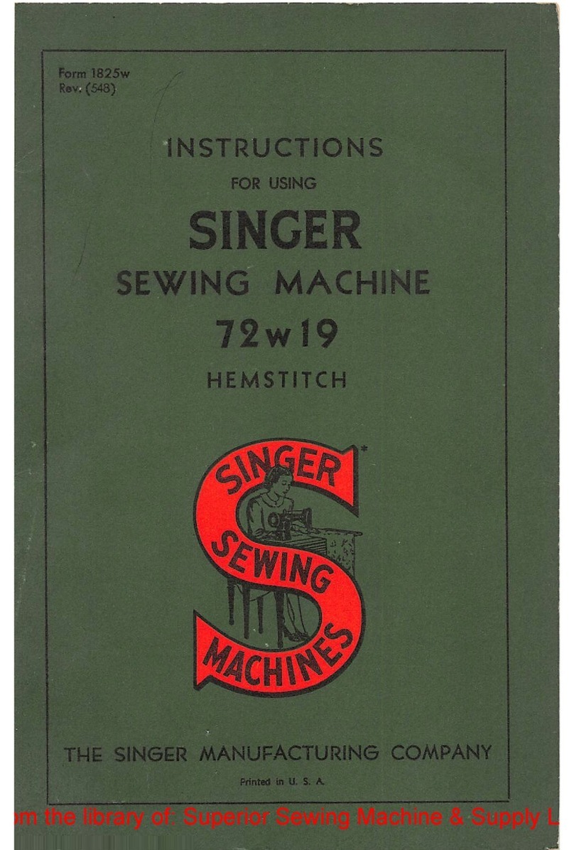 Singer 72W19 instructions