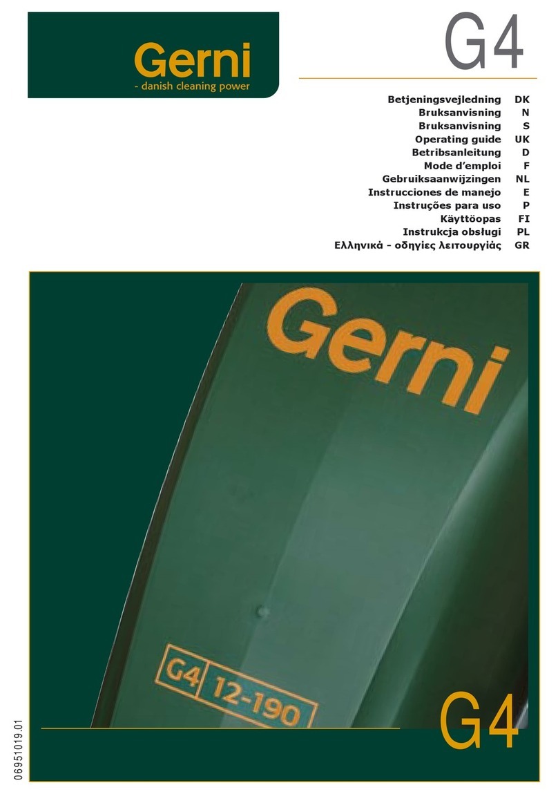 Gerni G4 User manual