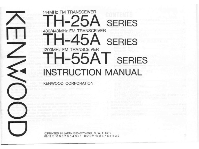 Kenwood TH-25A Series instruction manual