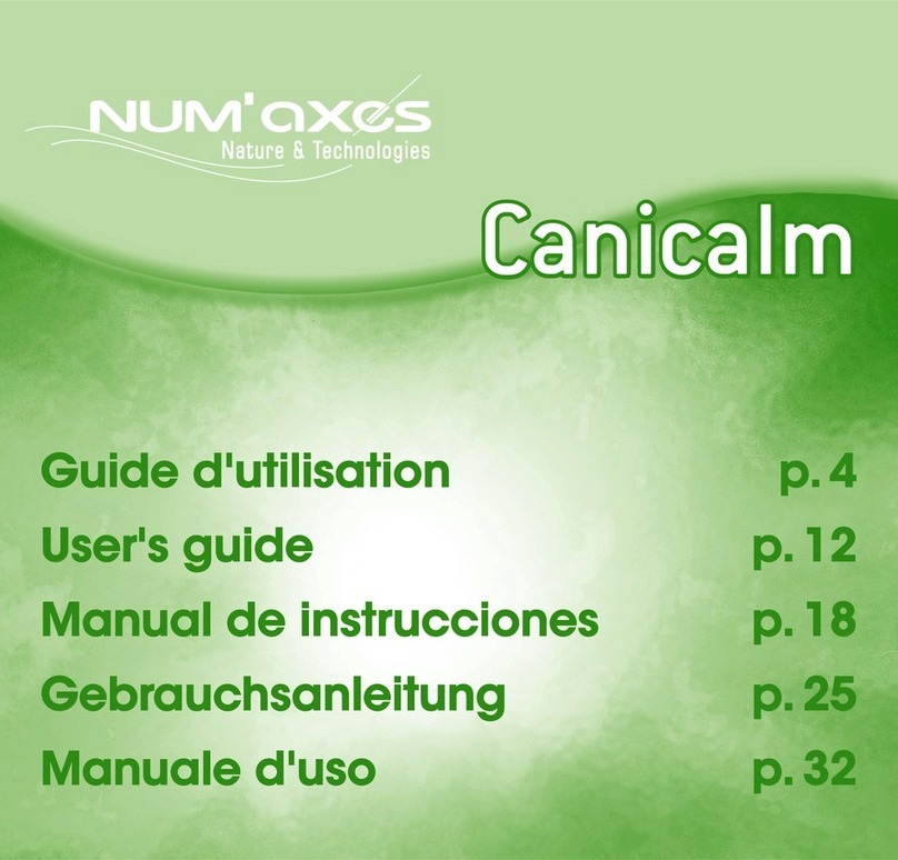 Num'axes Canicalm User manual Num'axes Canicalm User manual