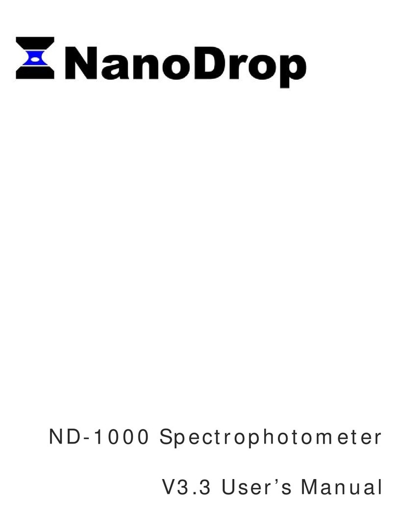 Thermo Scientific NanoDrop 1000 V3.3 User manual