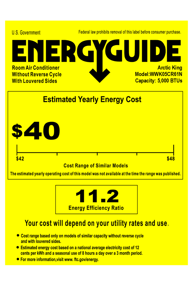 Arctic King wwk05cr61n Energy guide