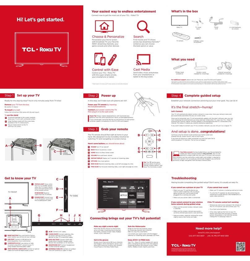TCL 32S3750 User manual