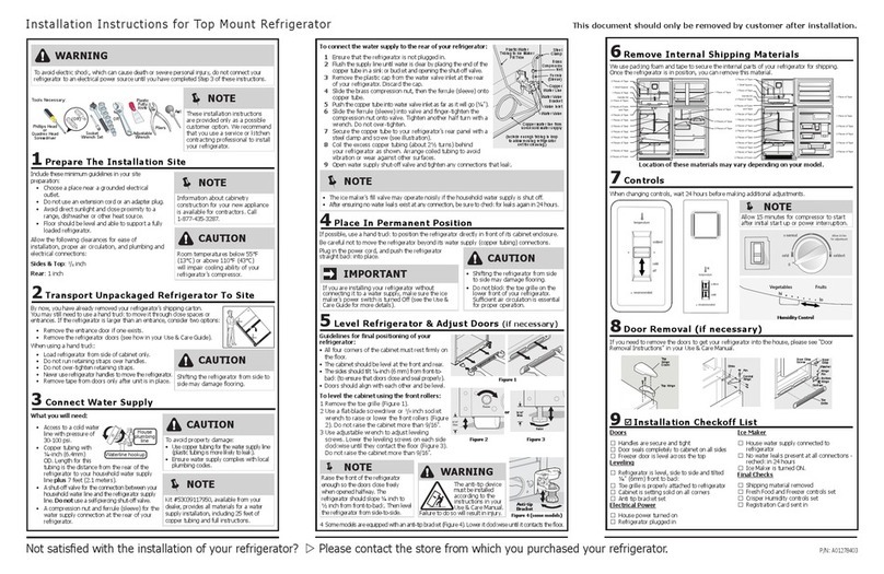 Frigidaire fftr1814qw User manual Frigidaire fftr1814qw User manual