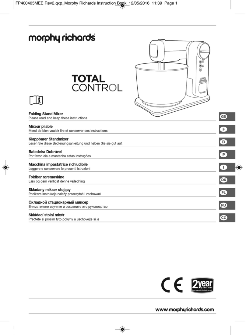 Morphy Richards Total Control instruction manual