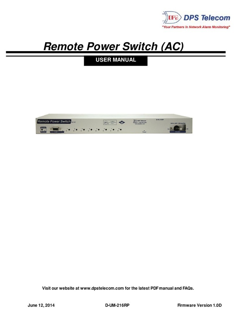 DPS Telecom D-UM-216RP user manual