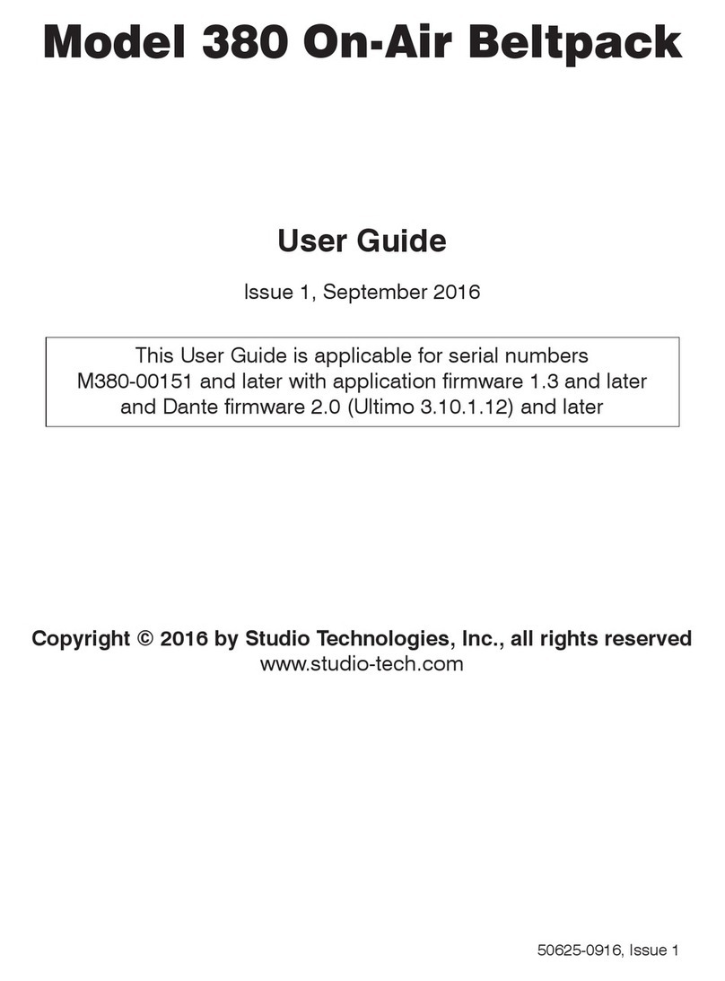 Studio Technologies M380 user guide
