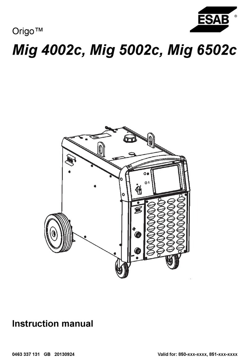 ESAB Origo Mig 4002c User manual
