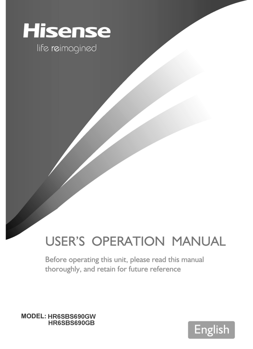 Hisense HR6SBS690GW User's operation manual