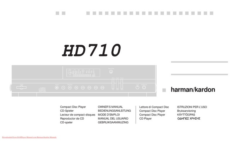 Harman HD710 owner's manual