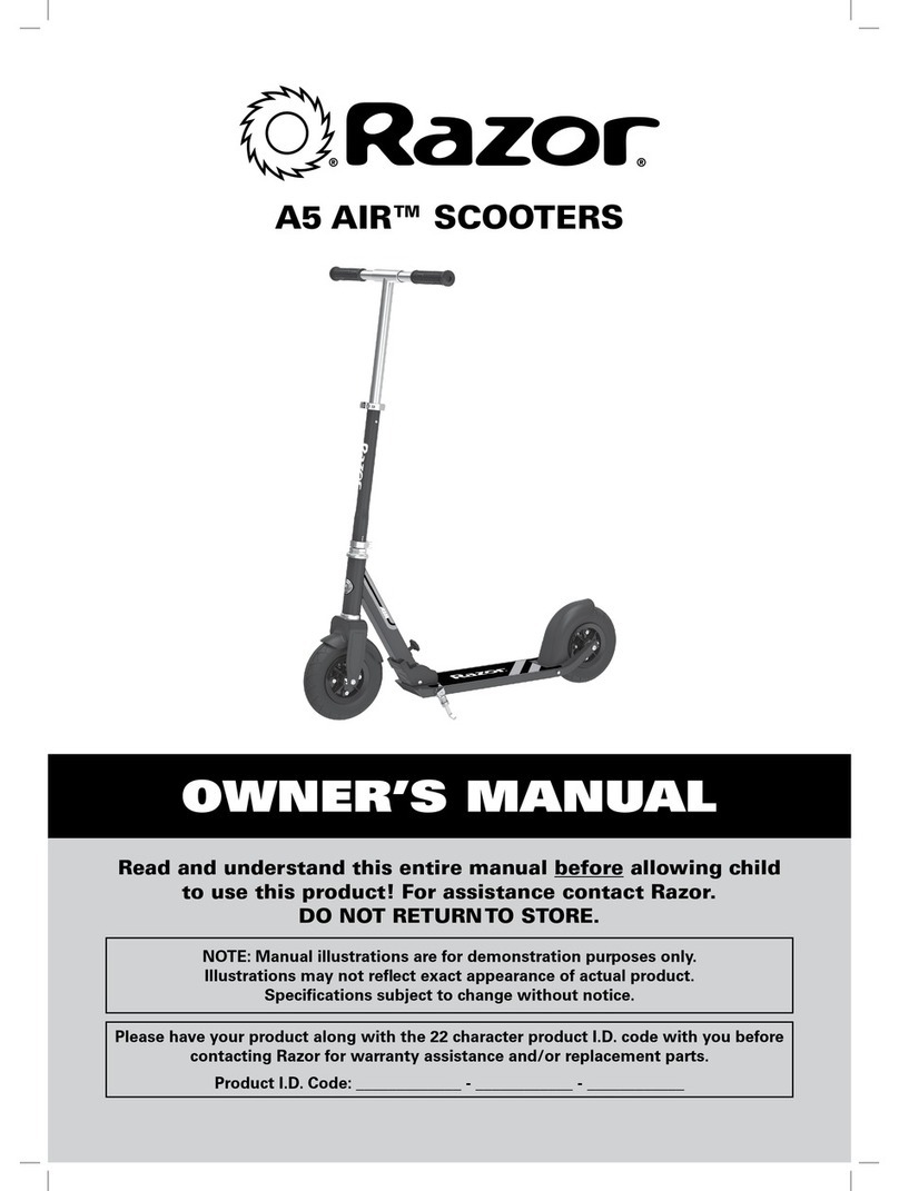 Razor A5 CARBON LUX User manual