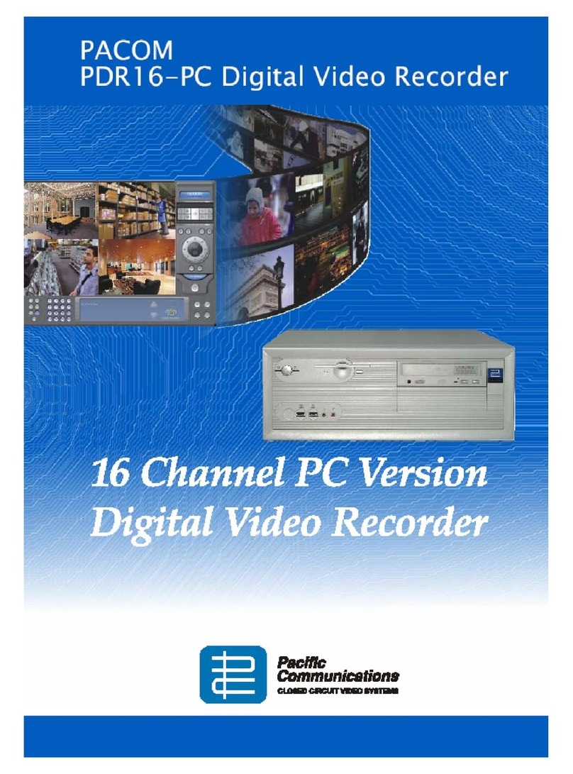 PACOM PDR16-PC User manual