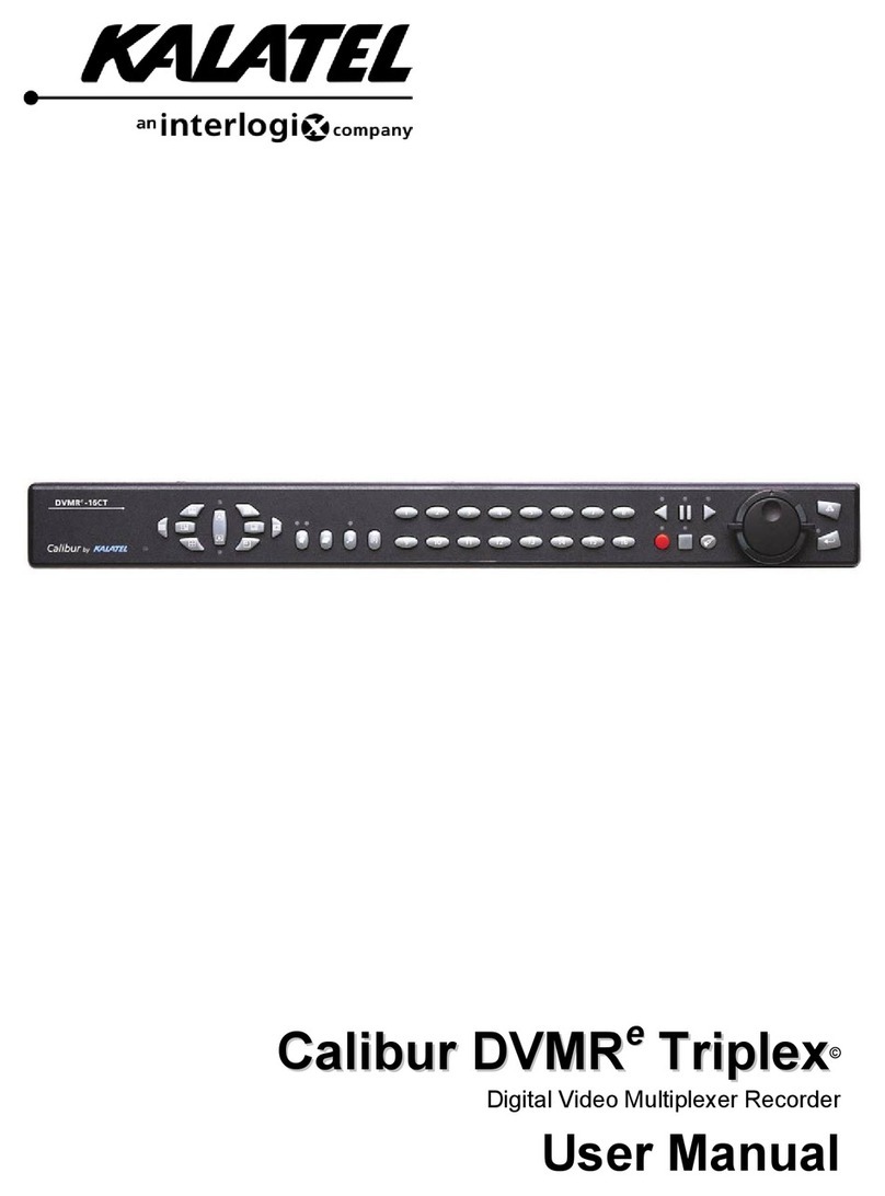 KALATEL Calibur DVMRe Triplex User manual