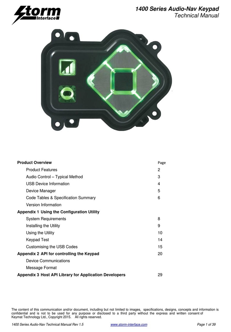 Storm 1400 series User manual