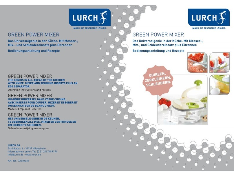 Lurch green power operating instructions
