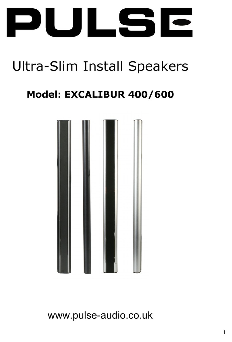 PULSE+ EXCALIBUR 400 User manual