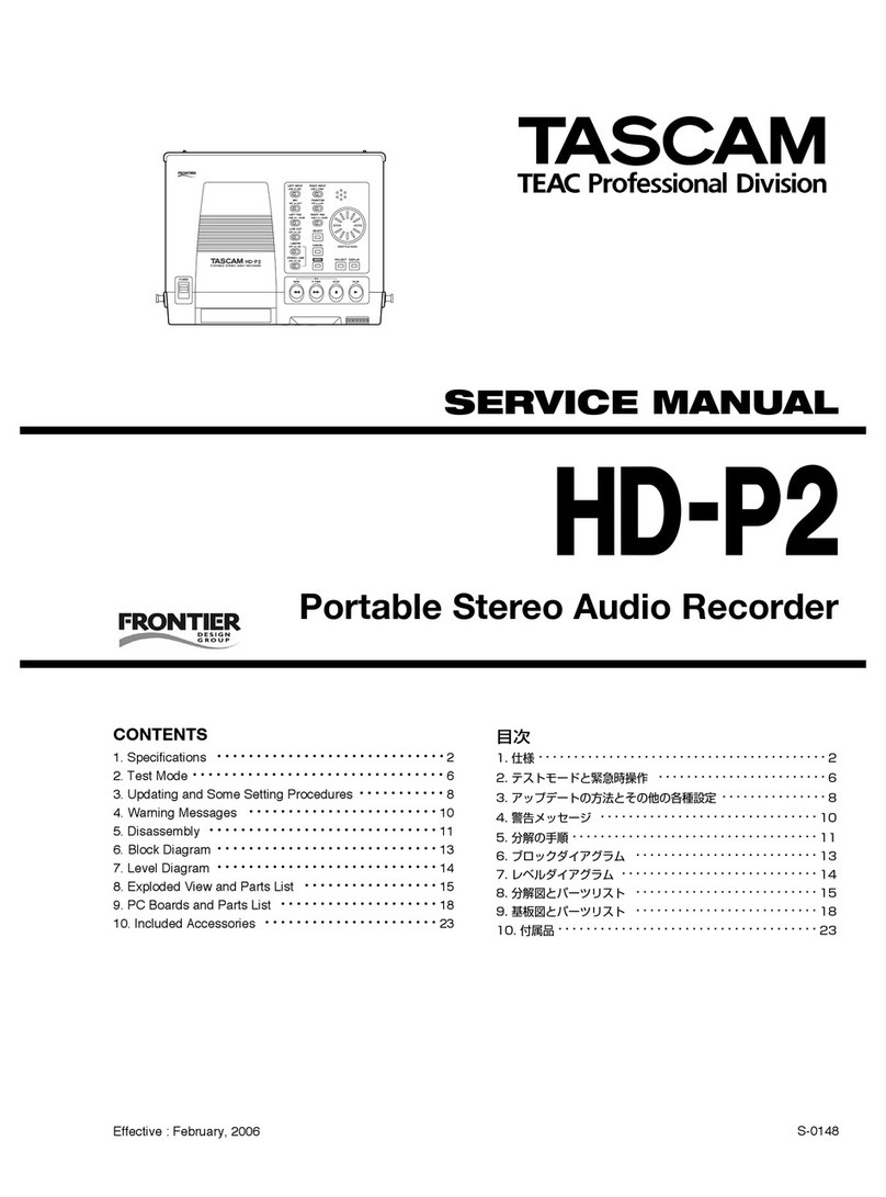 Tascam Frontier HD-P2 User manual