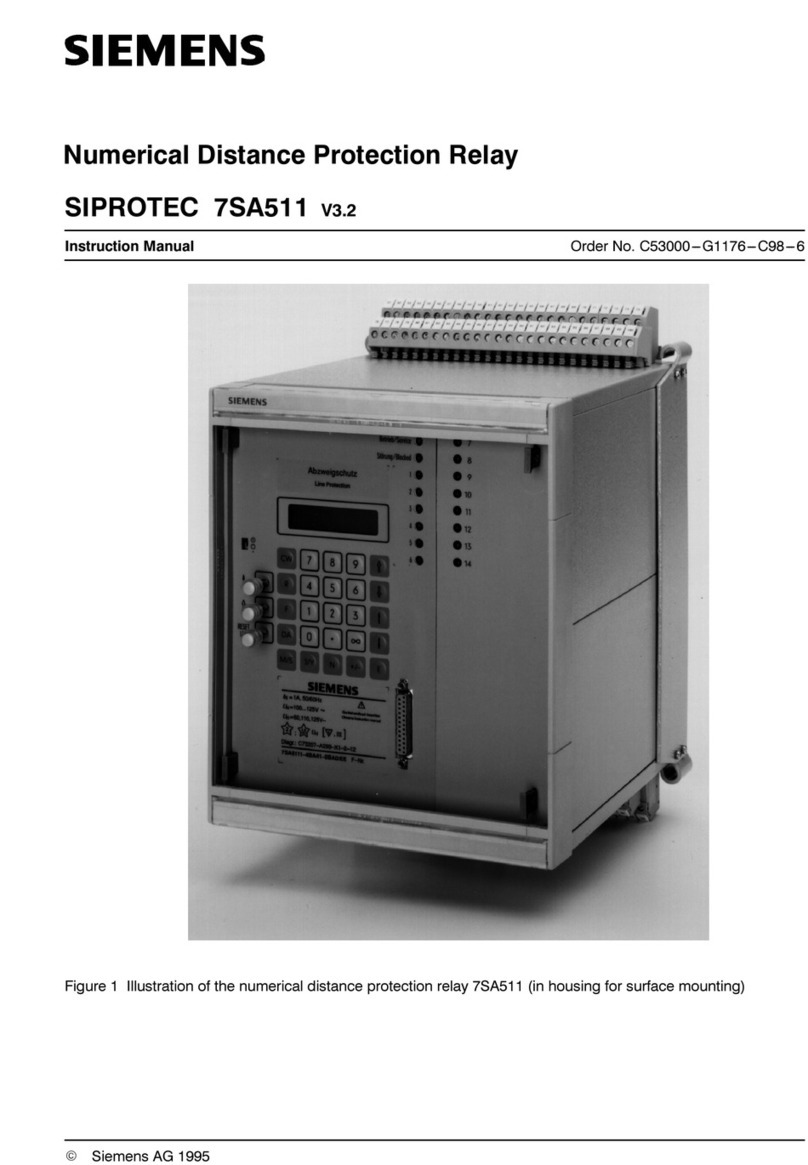 Siemens SIPROTEC 7SA511 User manual