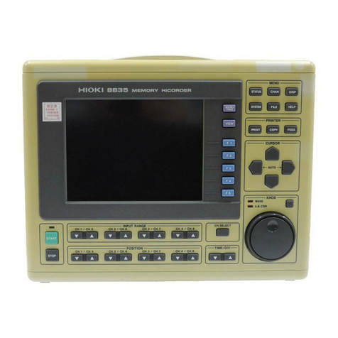 Hioki 8835-01 instruction manual Hioki 8835-01 instruction manual