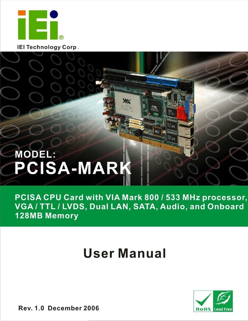 IEI Technology PCISA-MARK user manual