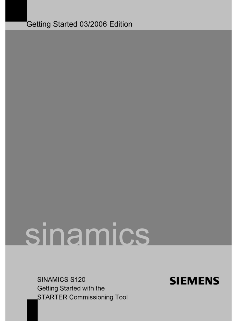 Siemens SINAMICS S120 Getting started