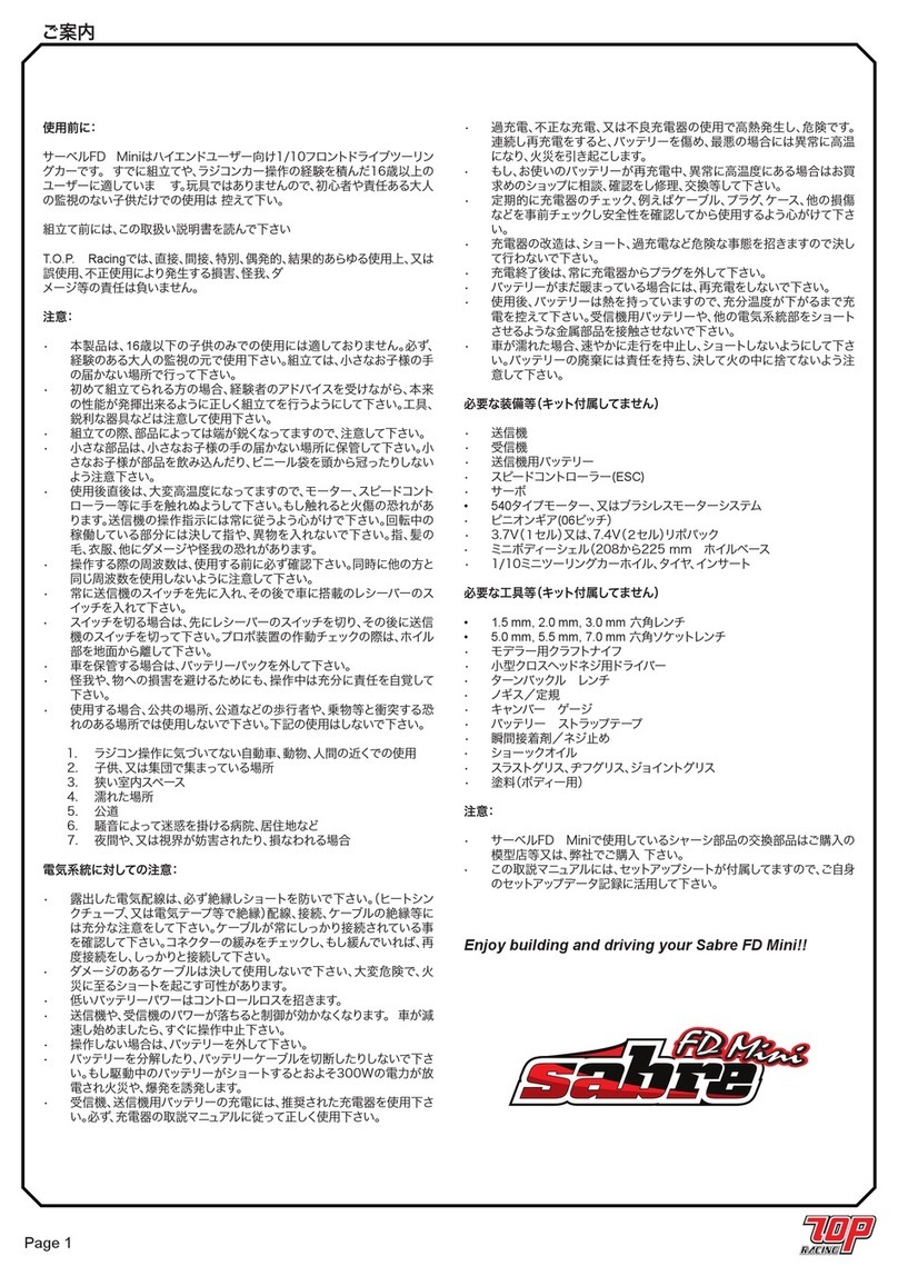 Sabre FD Mini Assembly instructions