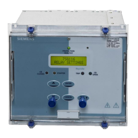 Siemens 7SG11 Argus User manual