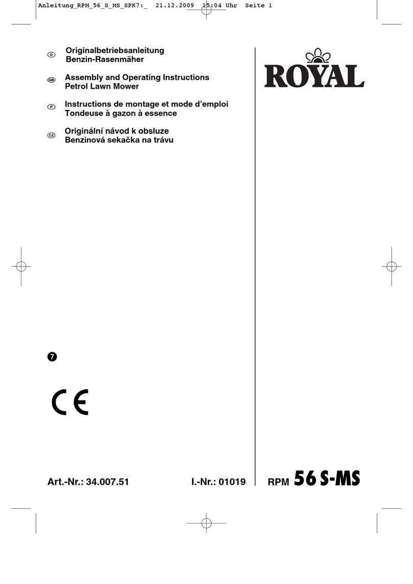 Royal RPM 56 S-MS Assembly and operating instructions