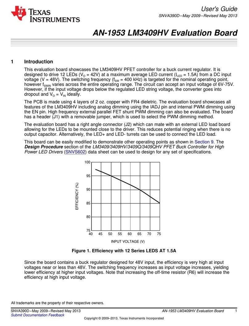 Texas Instruments LM3409HV User manual