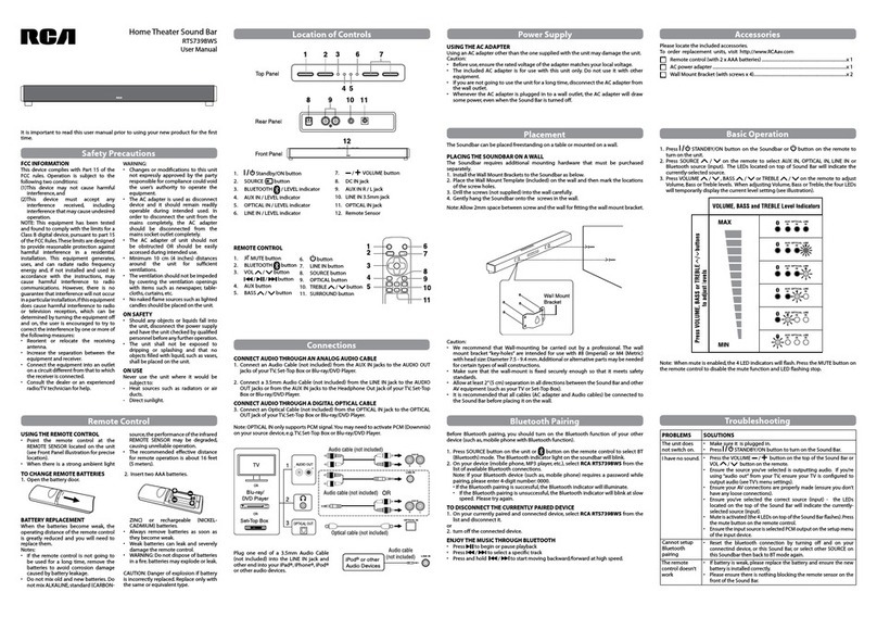 RCA RTS739BWS user manual