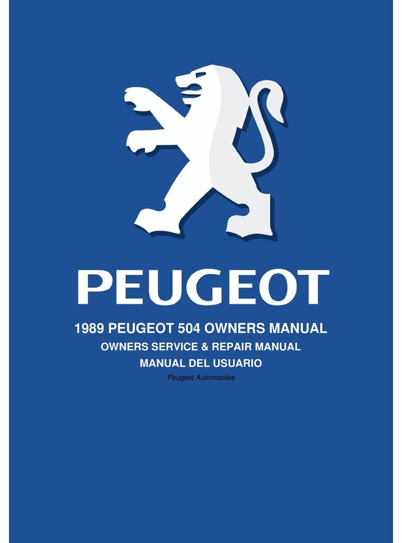 PEUGEOT 504 owner's manual