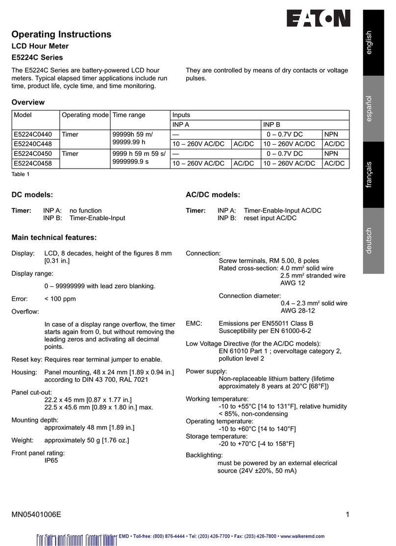 Eaton 3h.508 operating instructions