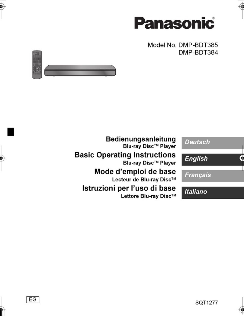 Panasonic DMP-BDT385 Technical specifications