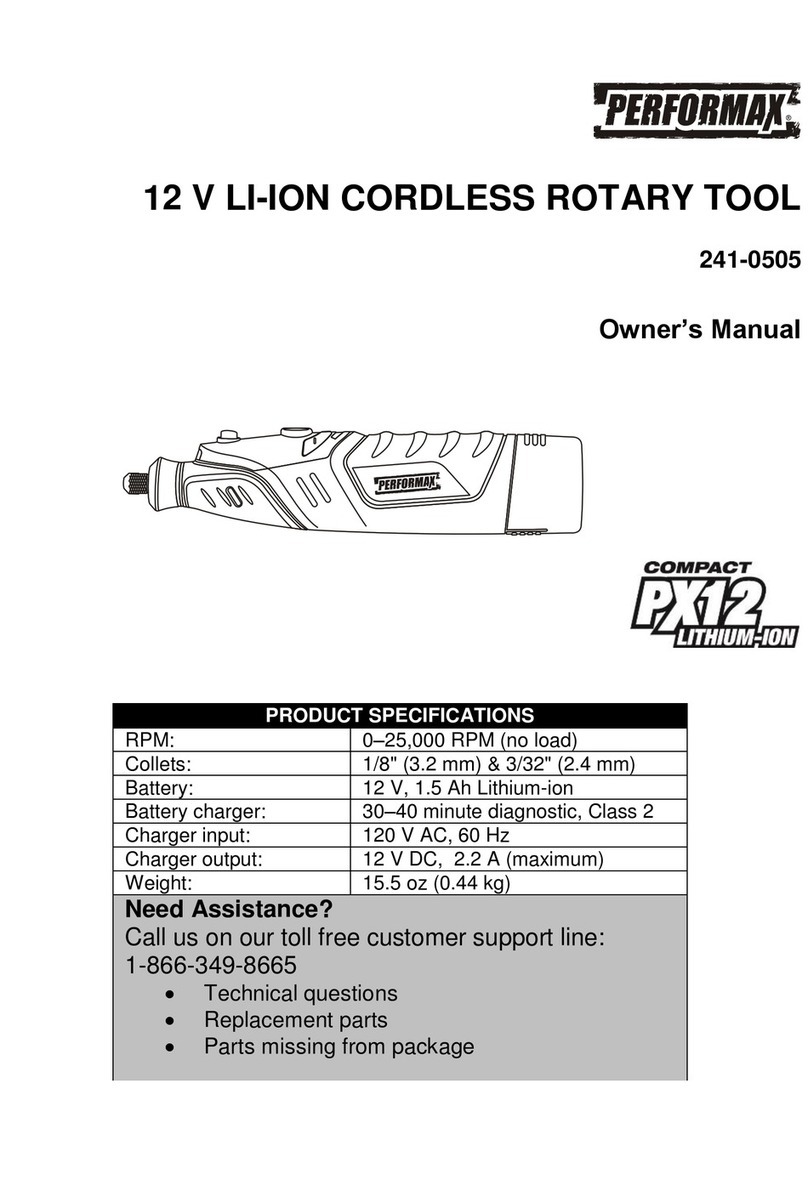 Performax 241-0505 User manual
