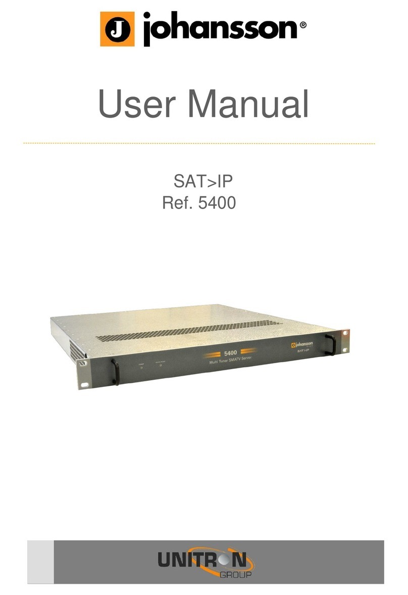 Johansson 5400 user manual