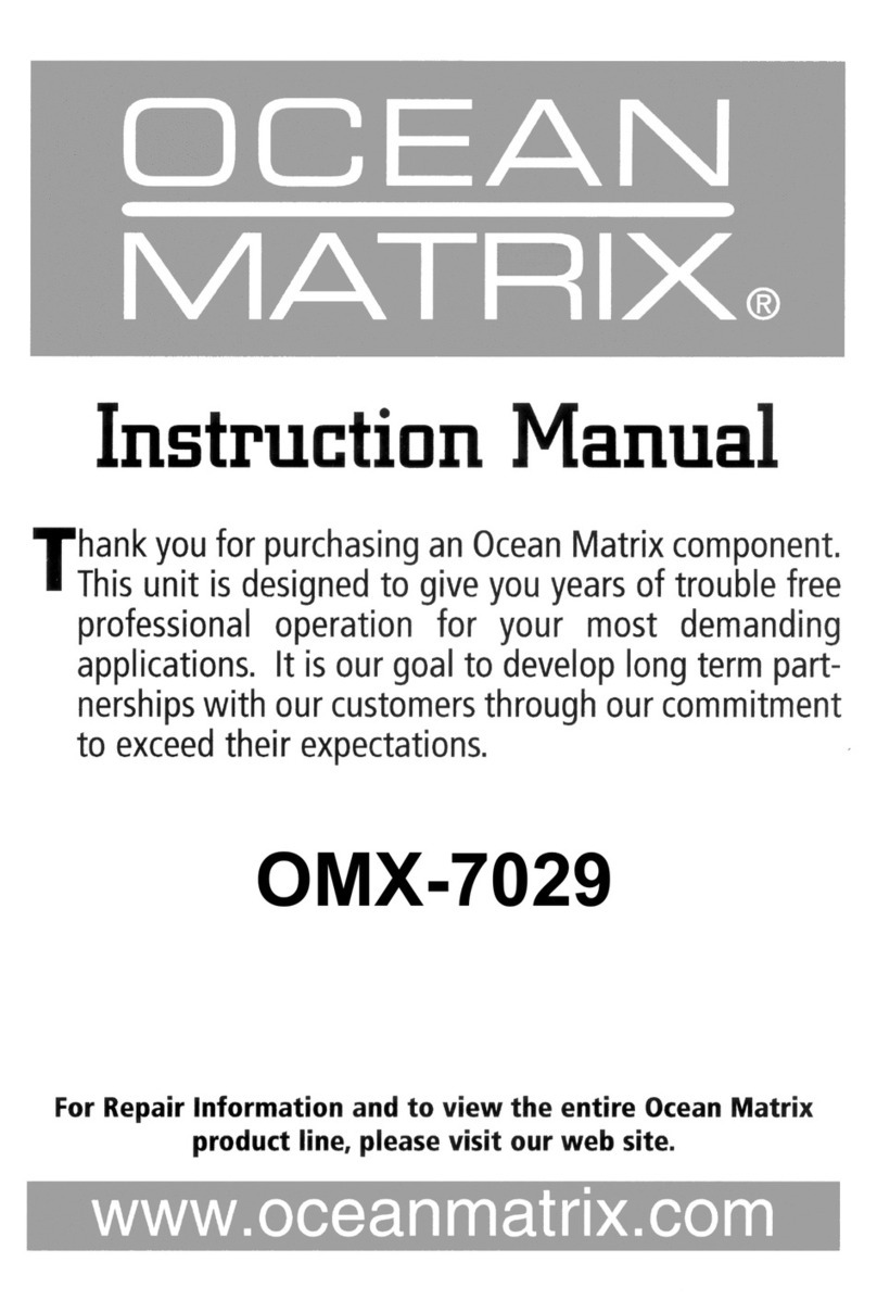 Ocean Matrix OMX-7029 instruction manual