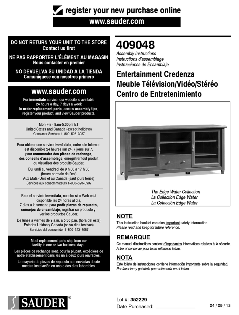 Sauder 409048 User manual